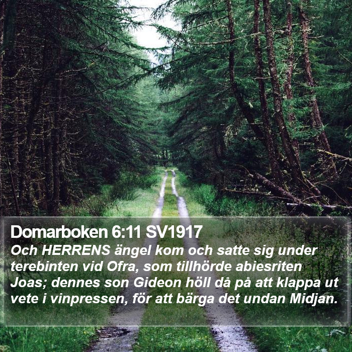 Domarboken 6:11 SV1917 Bible Study