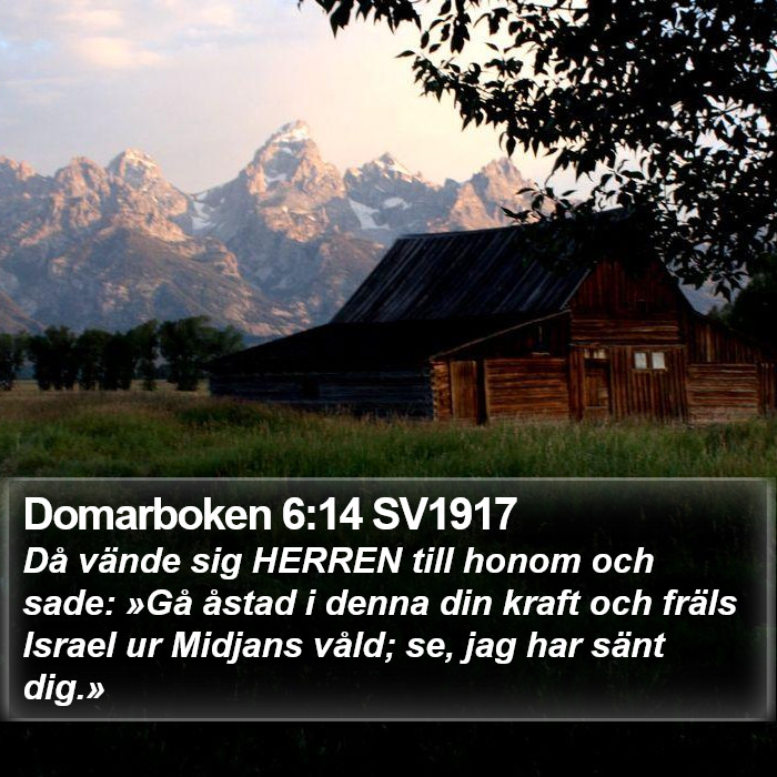 Domarboken 6:14 SV1917 Bible Study