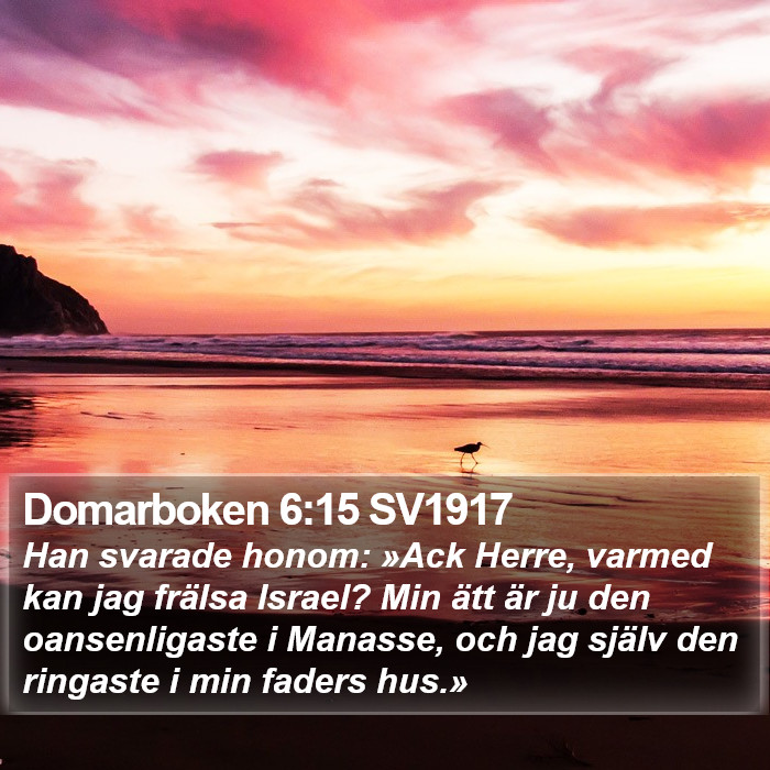 Domarboken 6:15 SV1917 Bible Study