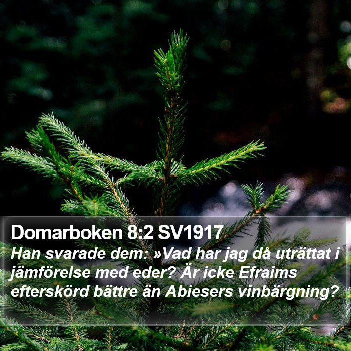 Domarboken 8:2 SV1917 Bible Study