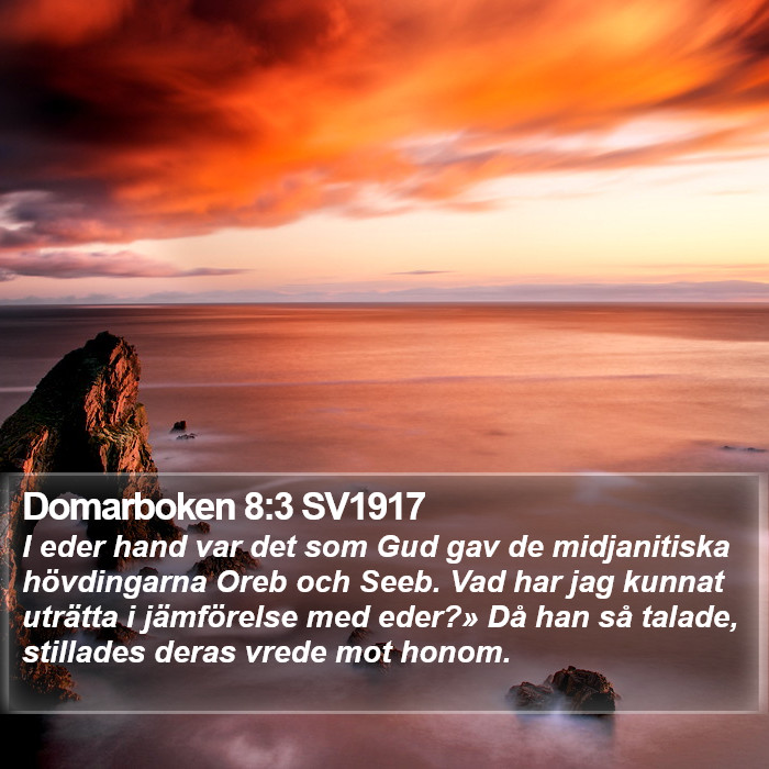 Domarboken 8:3 SV1917 Bible Study