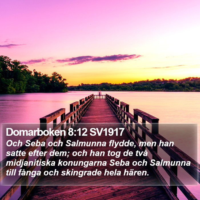 Domarboken 8:12 SV1917 Bible Study