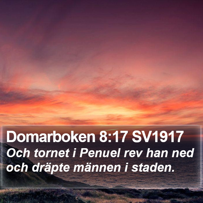 Domarboken 8:17 SV1917 Bible Study