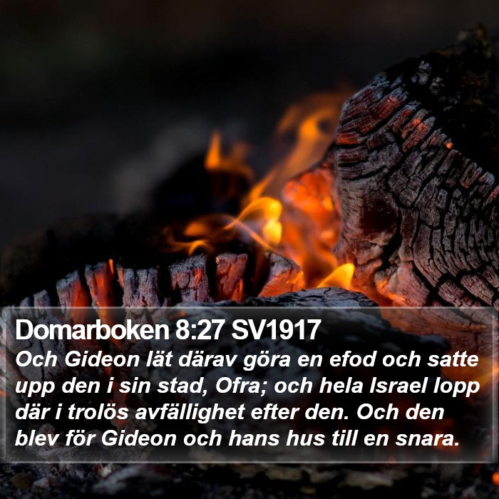 Domarboken 8:27 SV1917 Bible Study