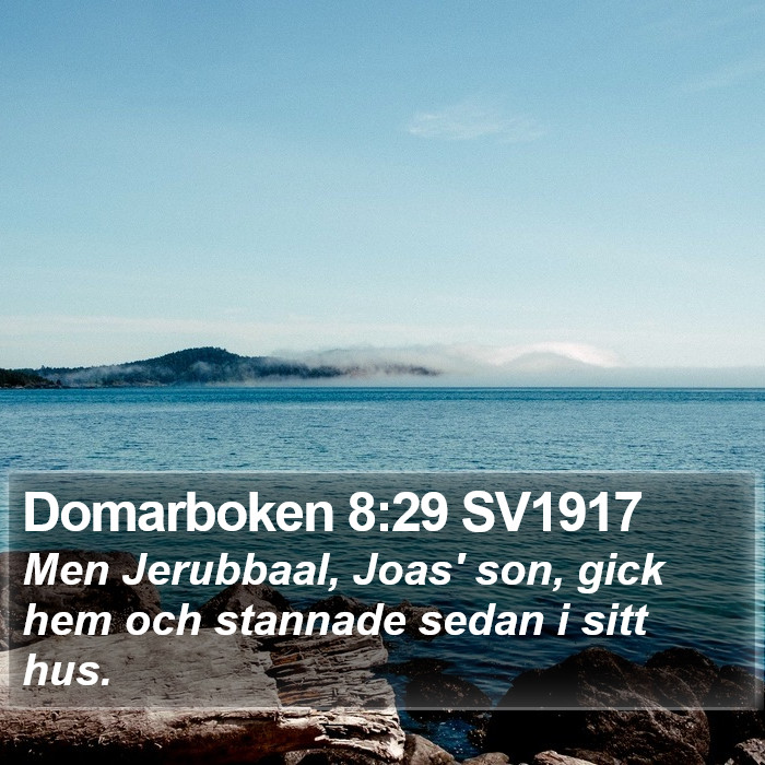 Domarboken 8:29 SV1917 Bible Study
