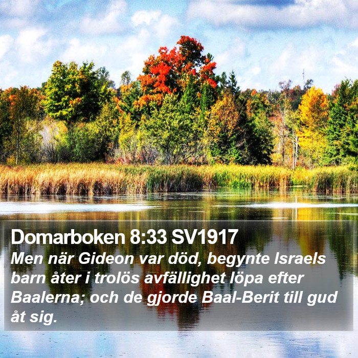 Domarboken 8:33 SV1917 Bible Study