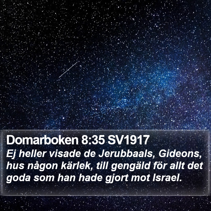 Domarboken 8:35 SV1917 Bible Study