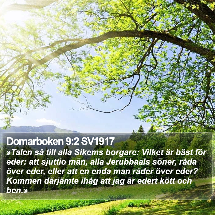 Domarboken 9:2 SV1917 Bible Study