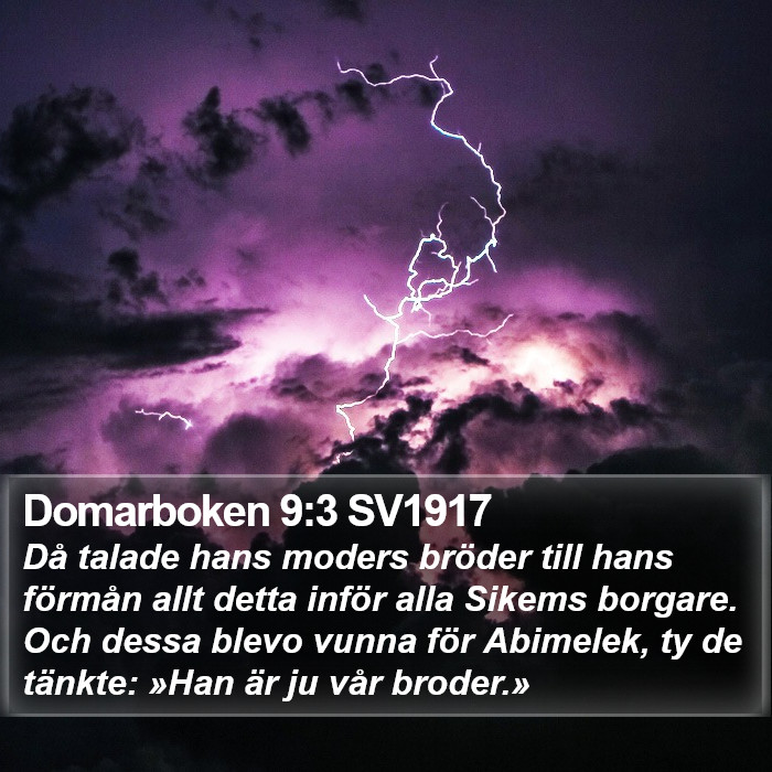 Domarboken 9:3 SV1917 Bible Study