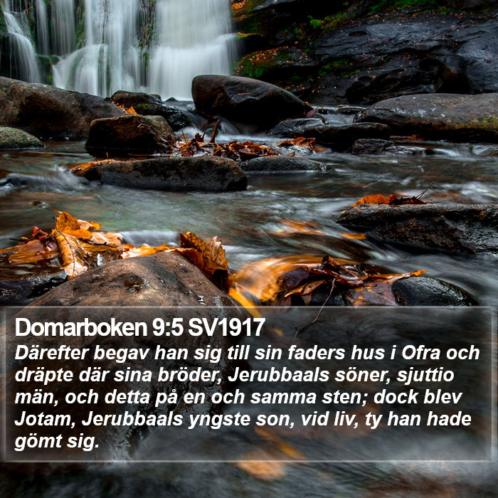 Domarboken 9:5 SV1917 Bible Study