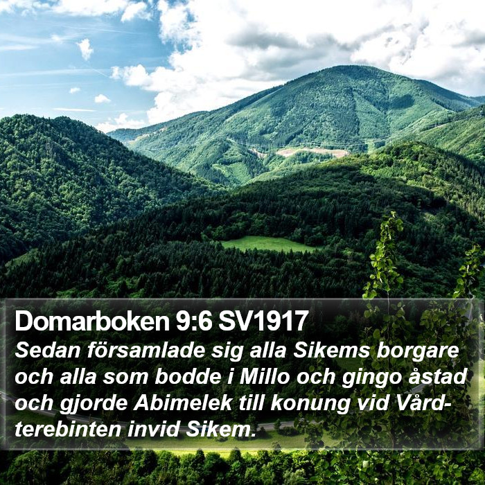 Domarboken 9:6 SV1917 Bible Study