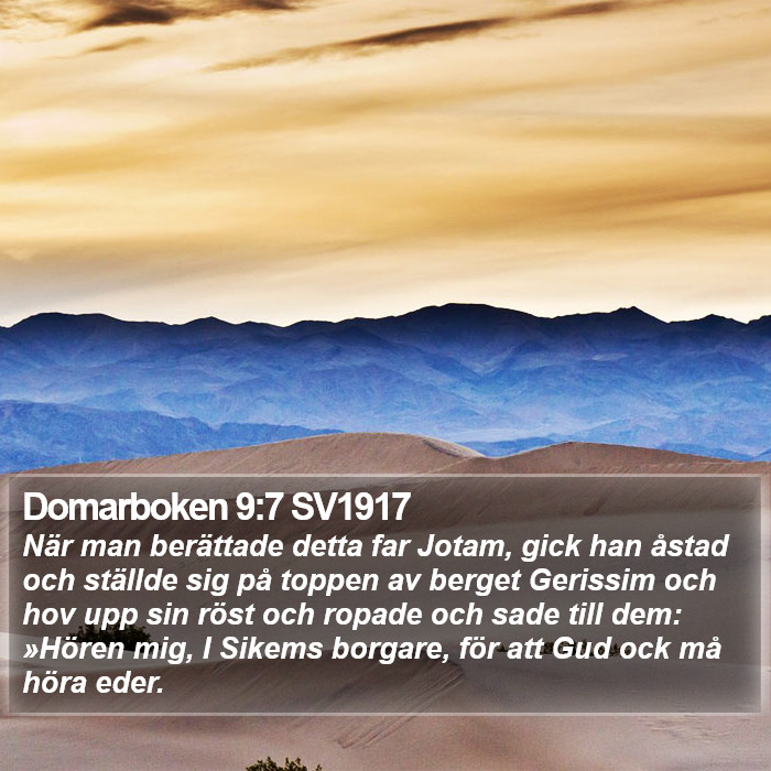 Domarboken 9:7 SV1917 Bible Study