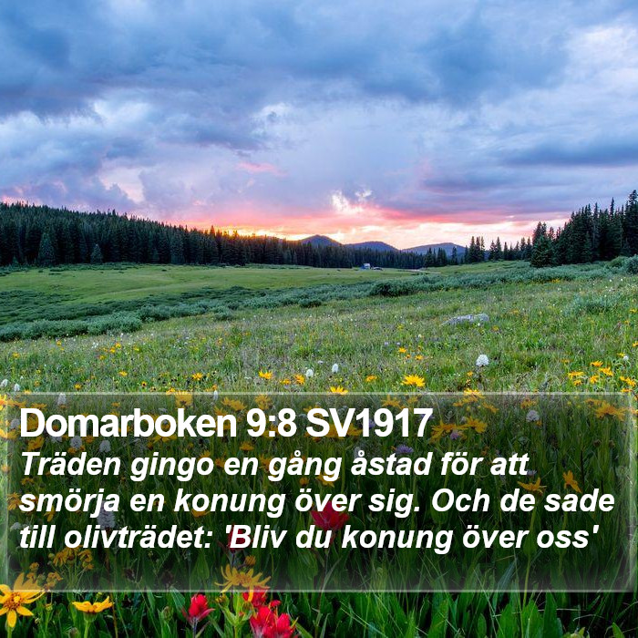 Domarboken 9:8 SV1917 Bible Study