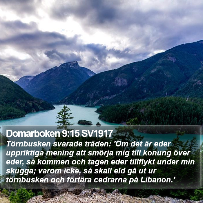 Domarboken 9:15 SV1917 Bible Study