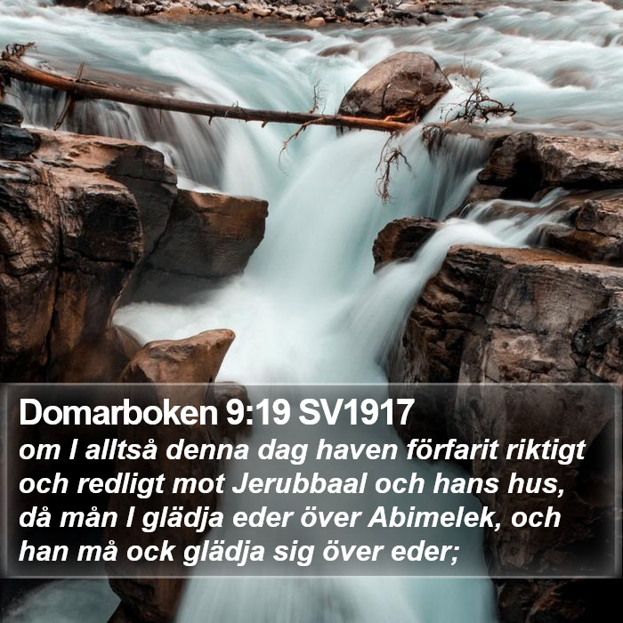 Domarboken 9:19 SV1917 Bible Study