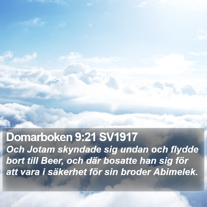 Domarboken 9:21 SV1917 Bible Study