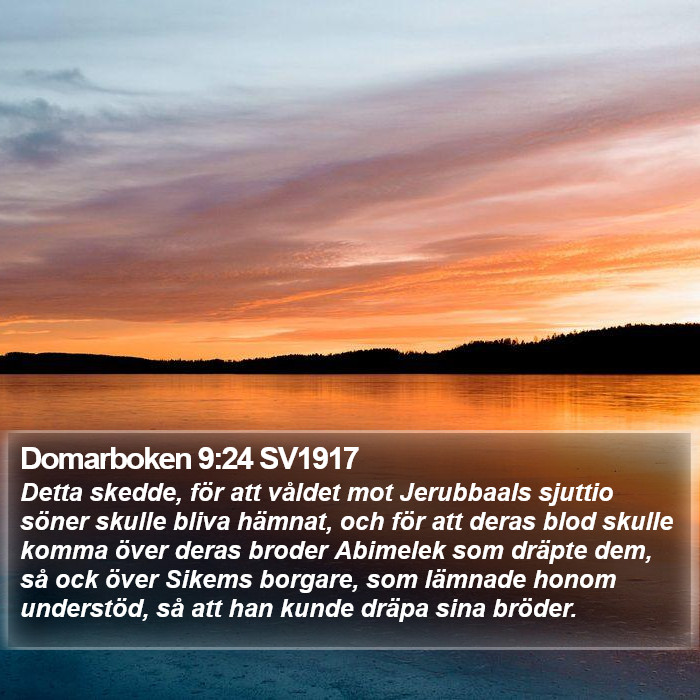 Domarboken 9:24 SV1917 Bible Study