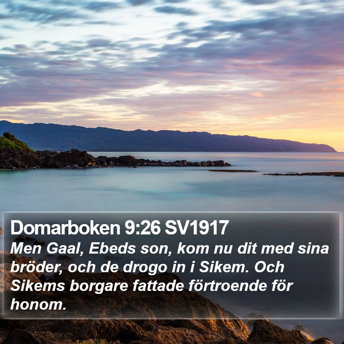 Domarboken 9:26 SV1917 Bible Study