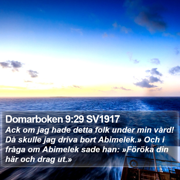 Domarboken 9:29 SV1917 Bible Study