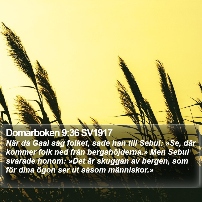 Domarboken 9:36 SV1917 Bible Study