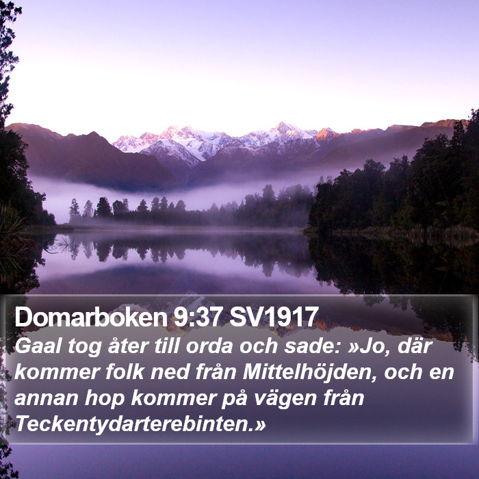 Domarboken 9:37 SV1917 Bible Study