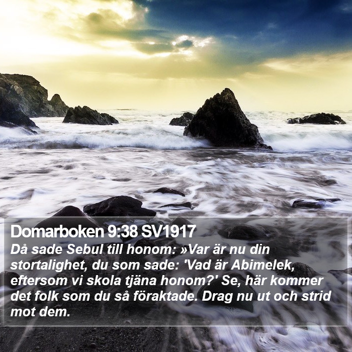 Domarboken 9:38 SV1917 Bible Study