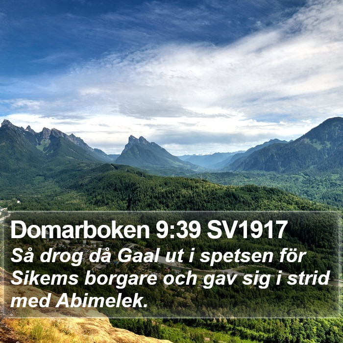 Domarboken 9:39 SV1917 Bible Study