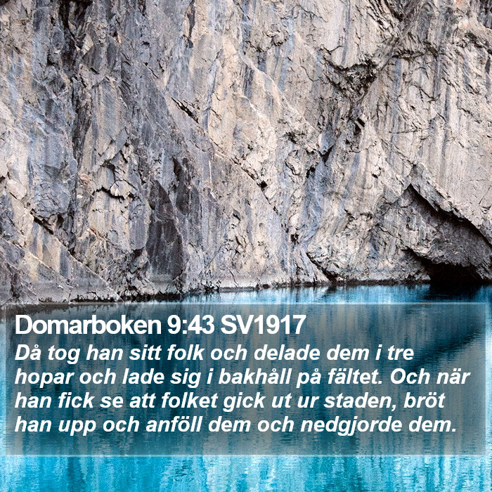 Domarboken 9:43 SV1917 Bible Study