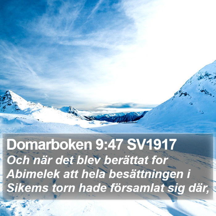 Domarboken 9:47 SV1917 Bible Study