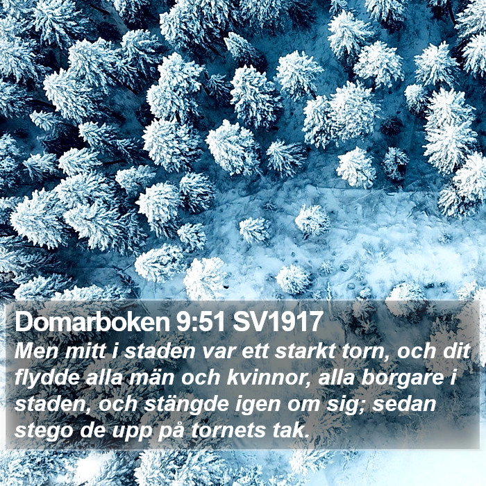 Domarboken 9:51 SV1917 Bible Study