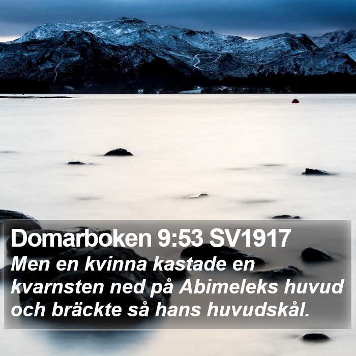 Domarboken 9:53 SV1917 Bible Study