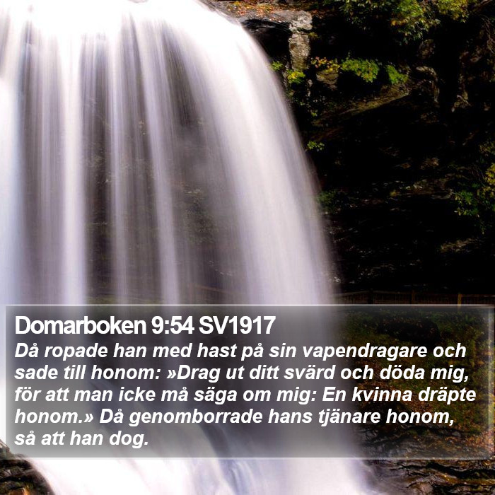 Domarboken 9:54 SV1917 Bible Study