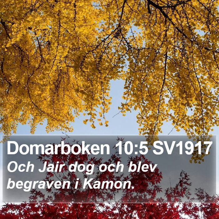 Domarboken 10:5 SV1917 Bible Study