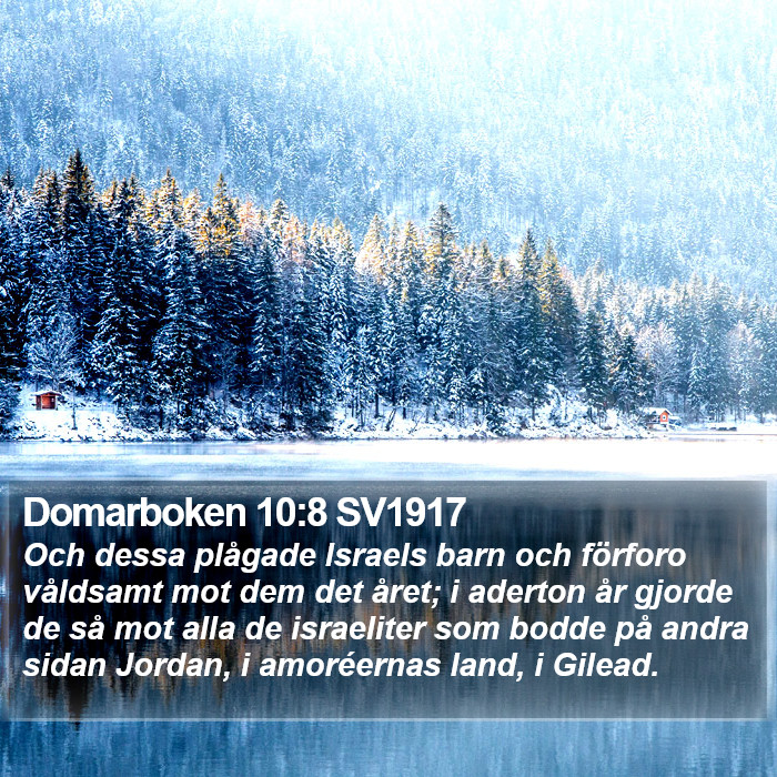Domarboken 10:8 SV1917 Bible Study