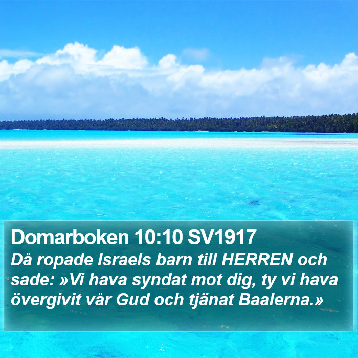 Domarboken 10:10 SV1917 Bible Study