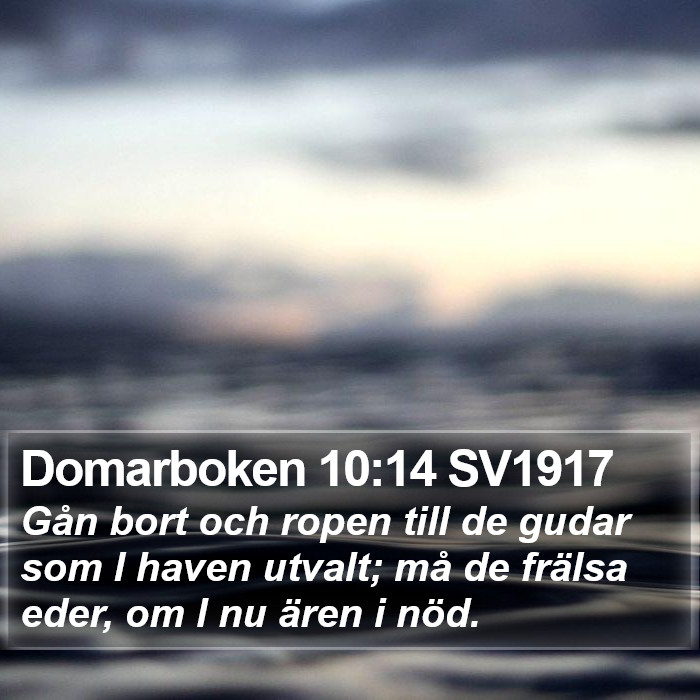 Domarboken 10:14 SV1917 Bible Study