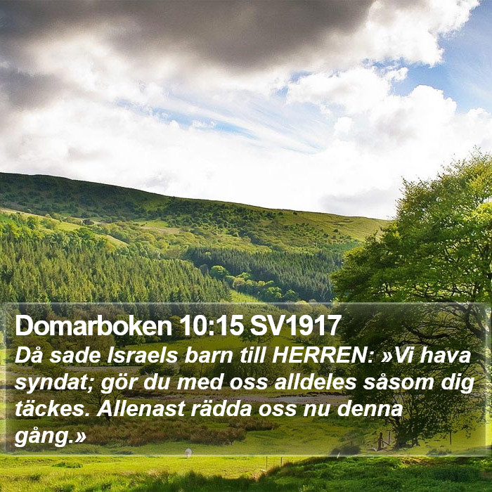 Domarboken 10:15 SV1917 Bible Study