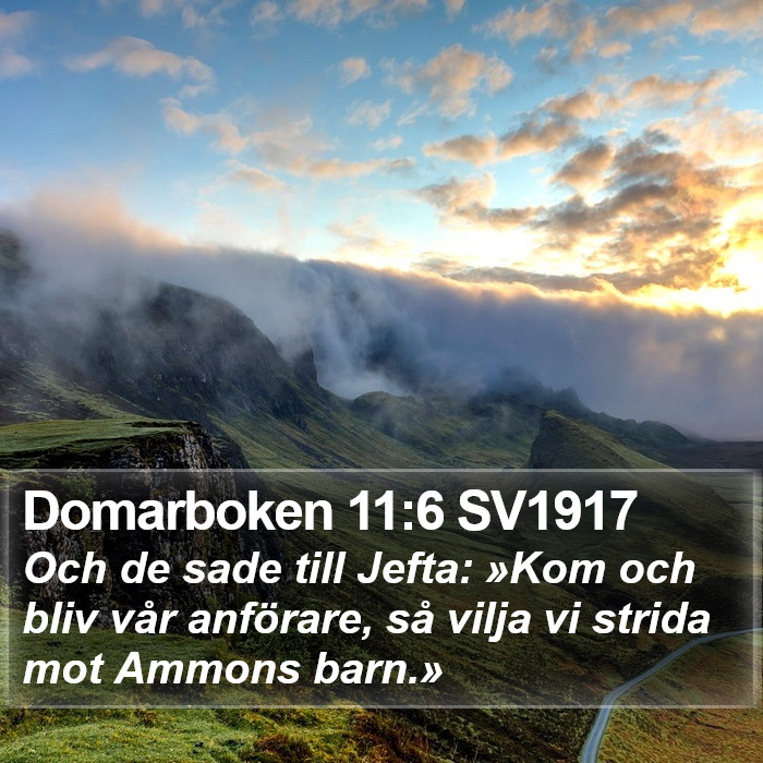 Domarboken 11:6 SV1917 Bible Study