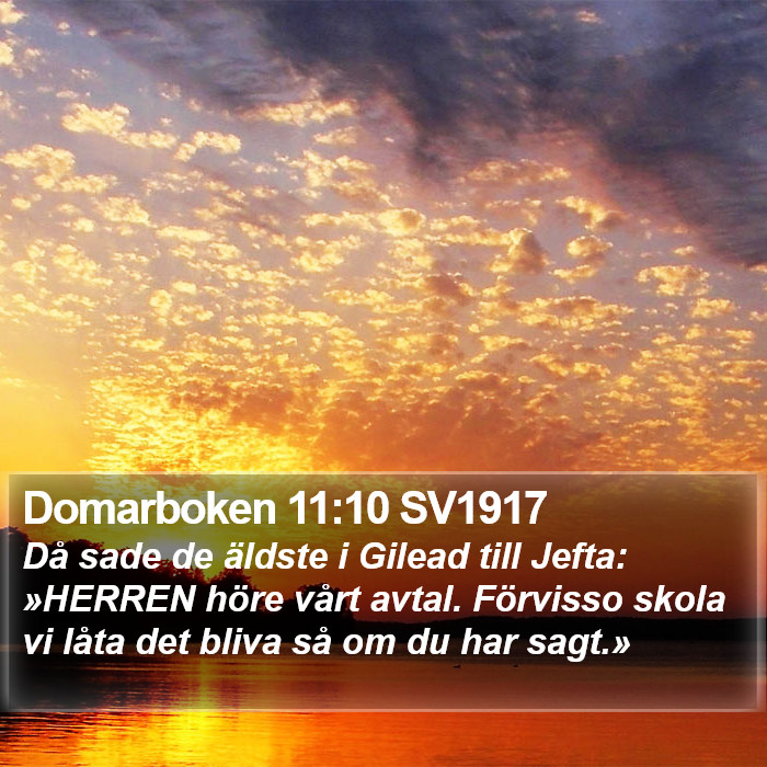 Domarboken 11:10 SV1917 Bible Study