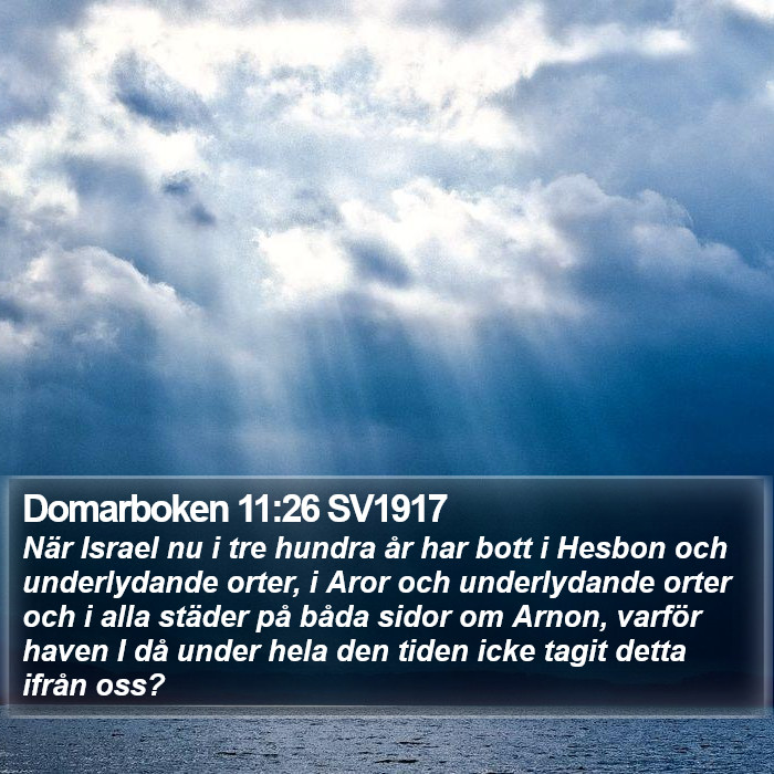 Domarboken 11:26 SV1917 Bible Study