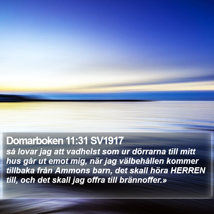 Domarboken 11:31 SV1917 Bible Study