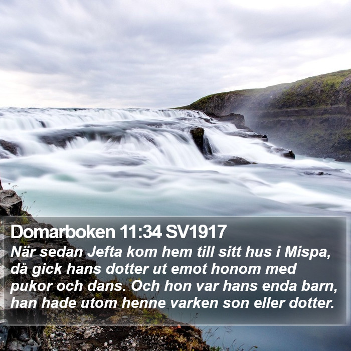 Domarboken 11:34 SV1917 Bible Study