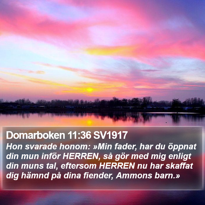 Domarboken 11:36 SV1917 Bible Study