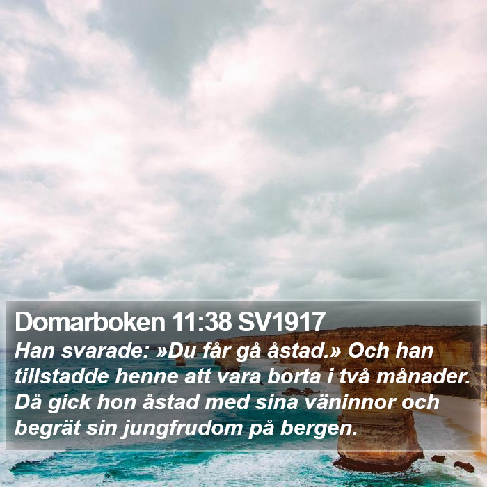 Domarboken 11:38 SV1917 Bible Study