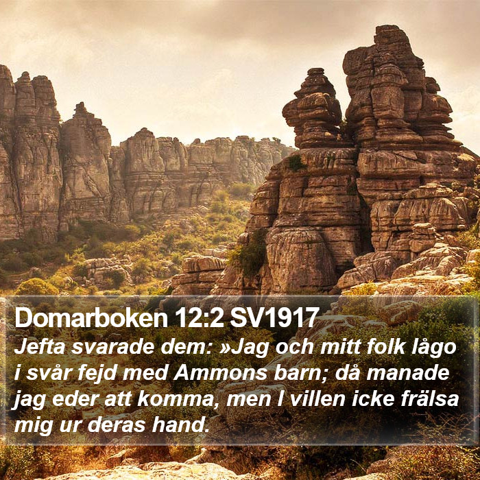 Domarboken 12:2 SV1917 Bible Study