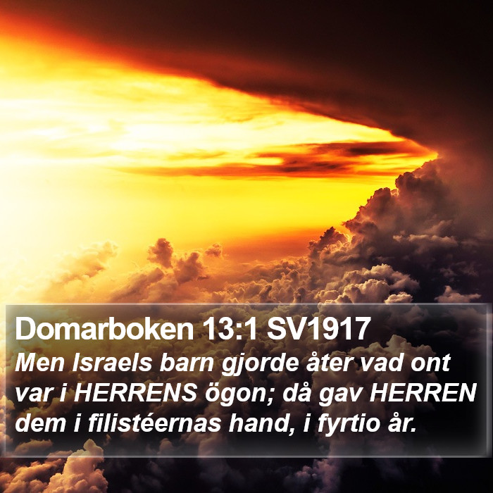 Domarboken 13:1 SV1917 Bible Study