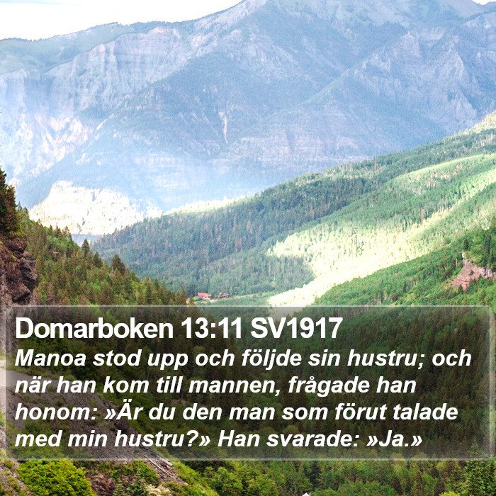 Domarboken 13:11 SV1917 Bible Study