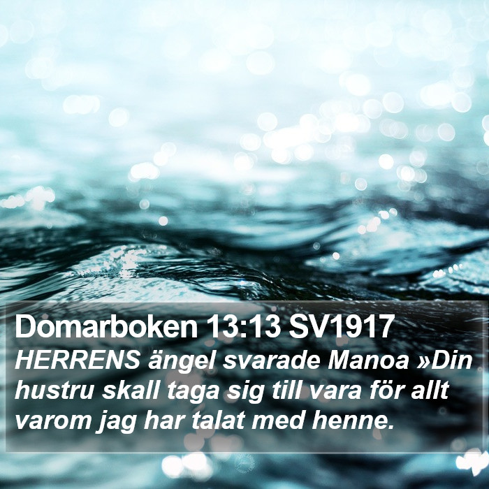 Domarboken 13:13 SV1917 Bible Study