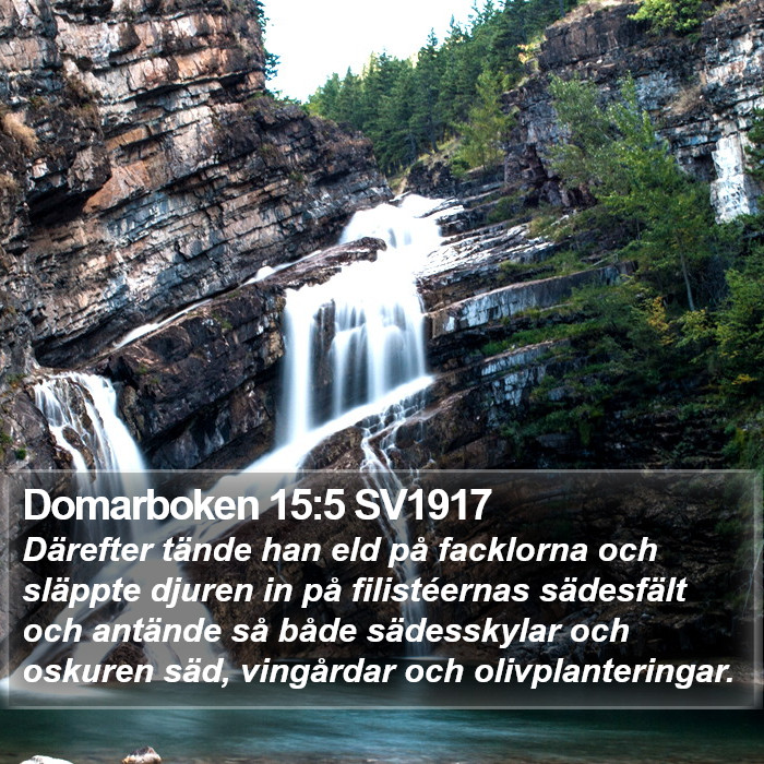 Domarboken 15:5 SV1917 Bible Study