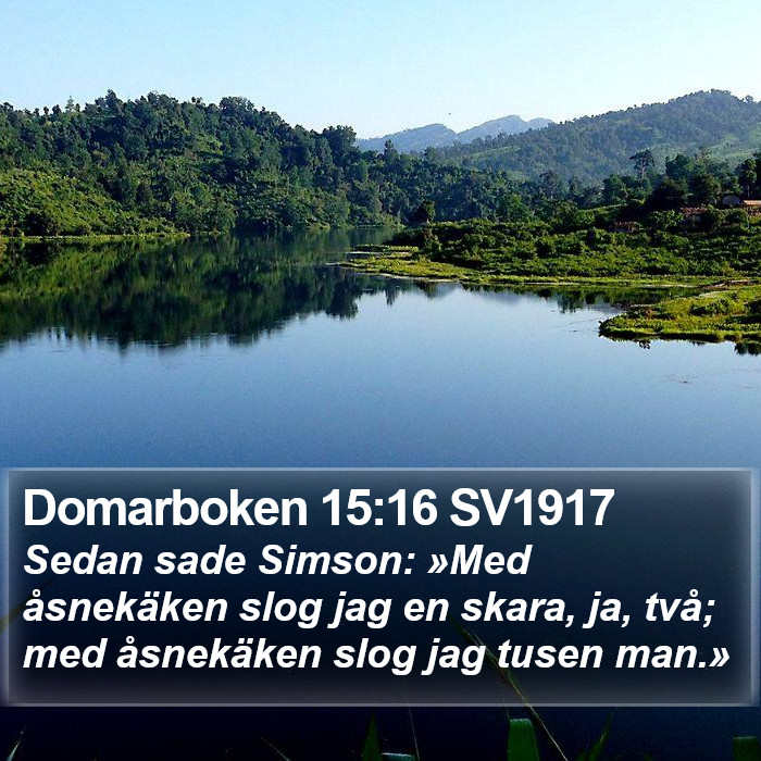 Domarboken 15:16 SV1917 Bible Study